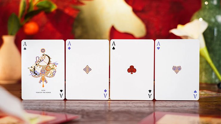 Year of the Horse (Red) Playing Cards by TCC Fashion - Image 3
